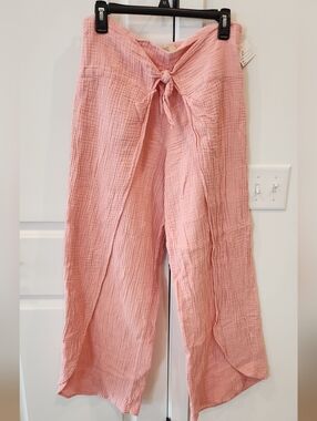 Lucy Love Soft Peach Gauze Relaxed Pants